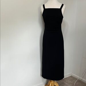 NWOT Isaac Mizrahi New York Sleeveless Black Dress Satin Bow Size Small